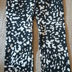High-rise pull on cropped pants
